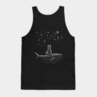 Shark Adventure Companion  cat Tank Top